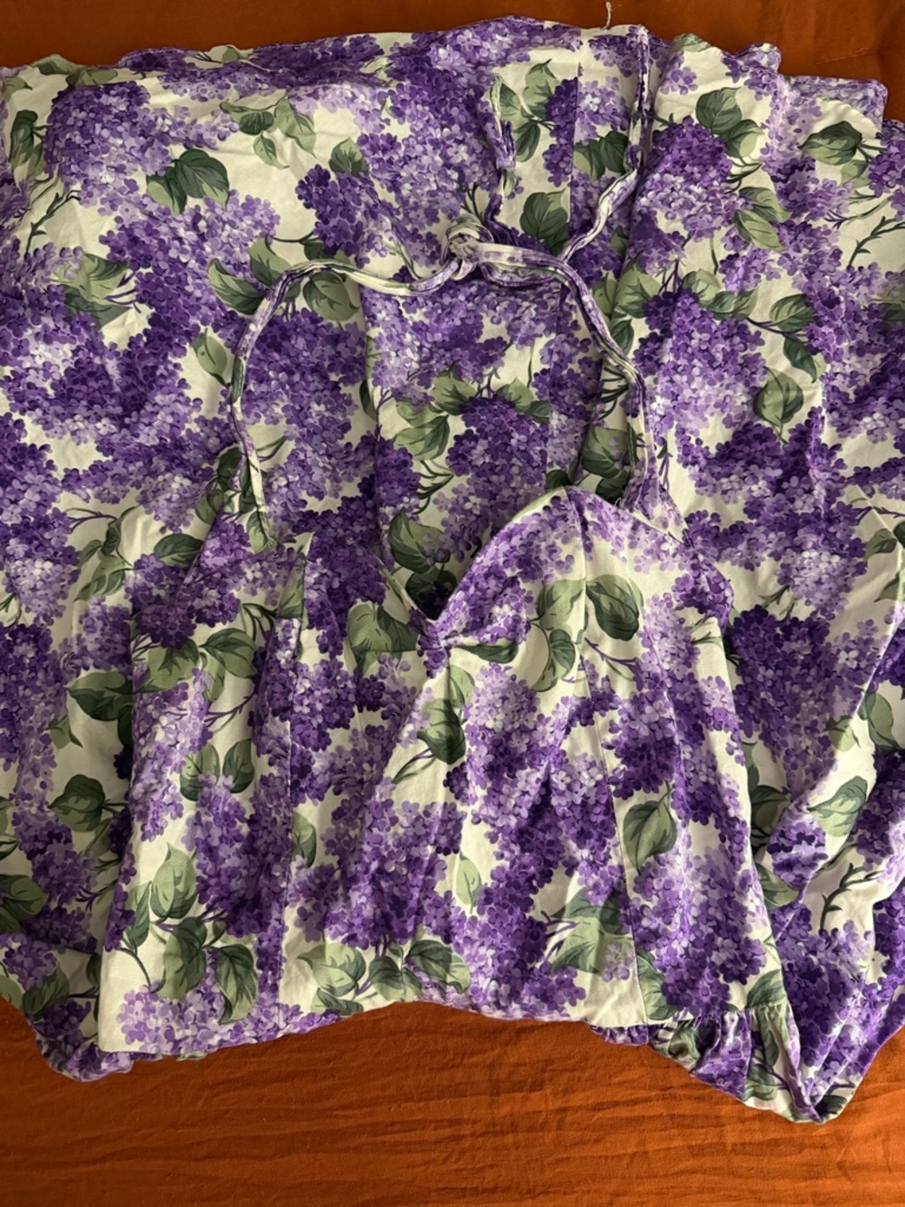 Bernie Dexter Purple Floral Halter Midi Dress - Picture 6 of 6